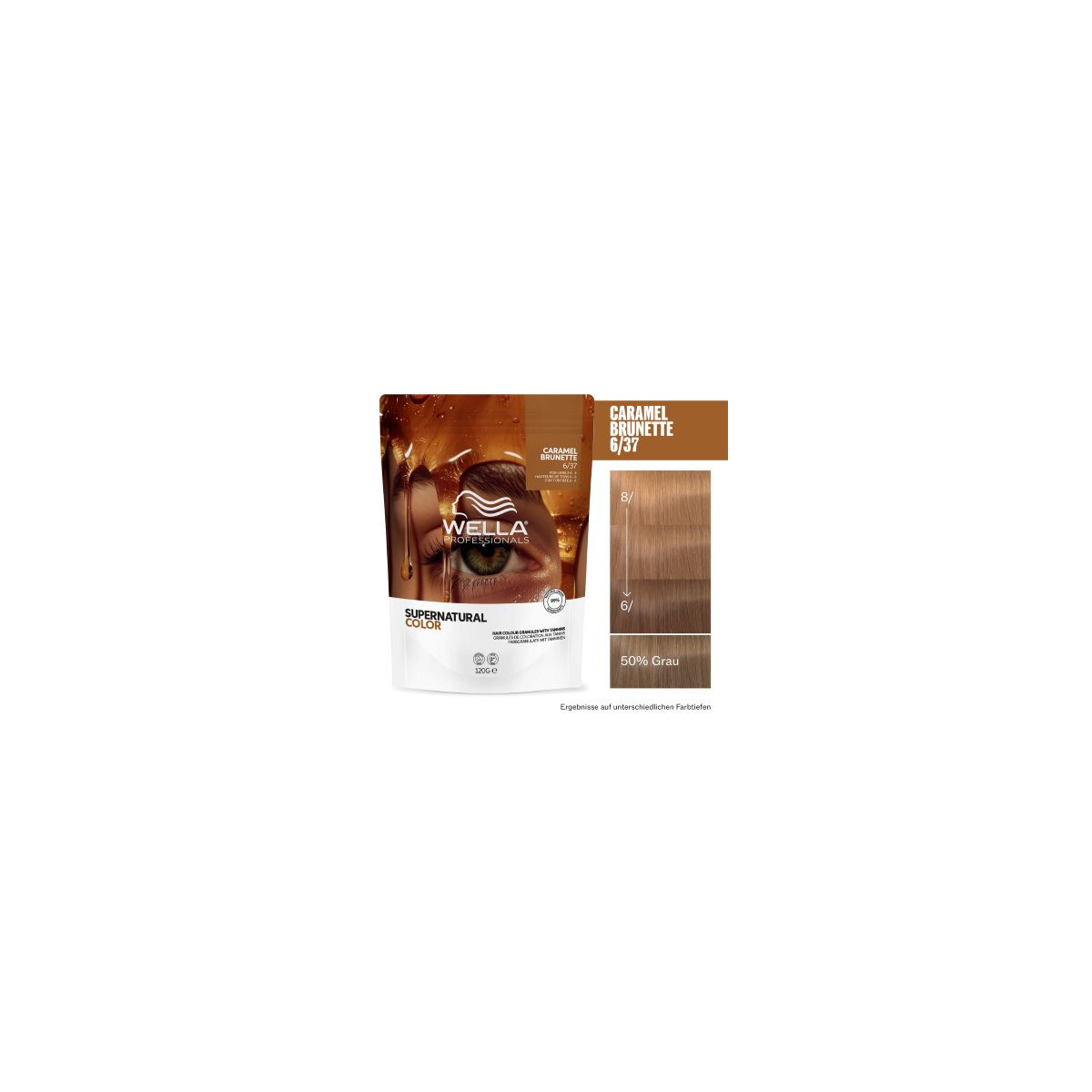 Wella Supernatural Color 6/37 Caramel Brunette 120 g