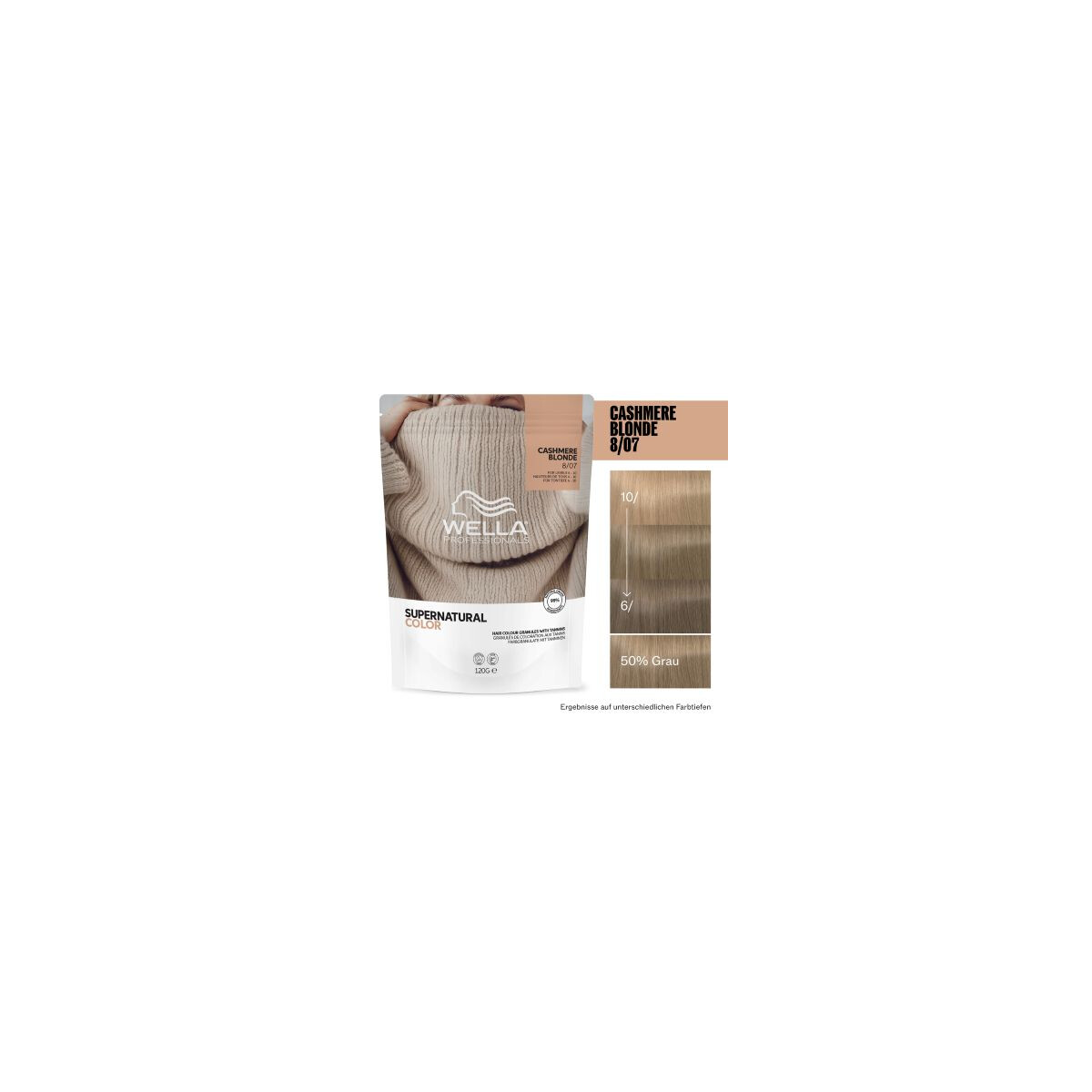 Wella Supernatural Color 8/07 Cashmere Blonde 120 g
