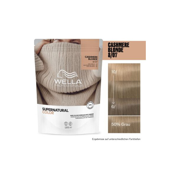 Wella Supernatural Color 8/07 Cashmere Blonde 120 g