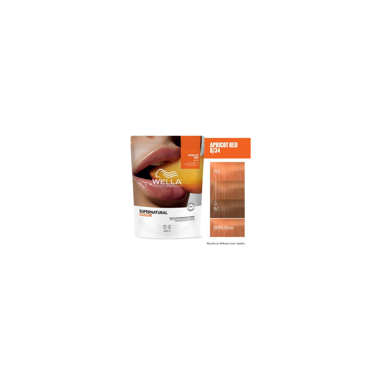 Wella Supernatural Color 8/34 Apricot Re box