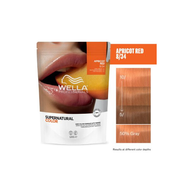 Wella Supernatural Color 8/34 Apricot Red 120 g